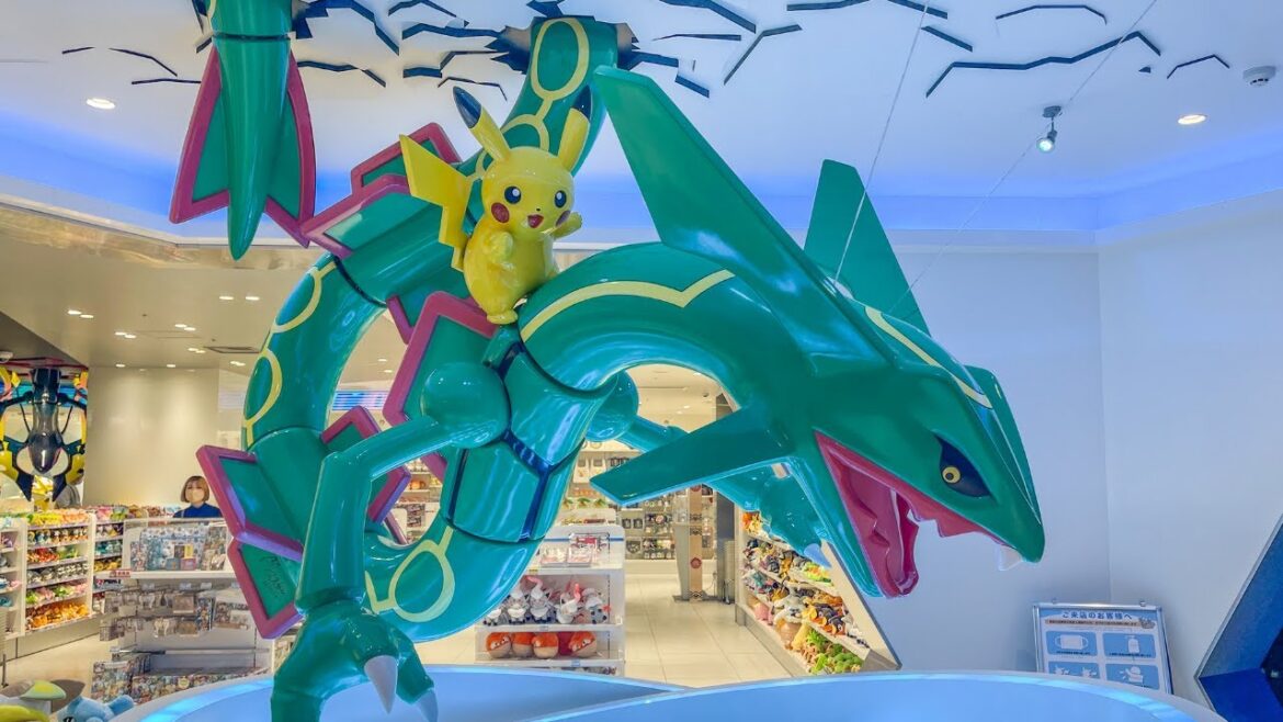 🐉 THE AMAZING POKÉMON CENTER At Tokyo Skytree With HUGE Rayquaza Statue 🐲