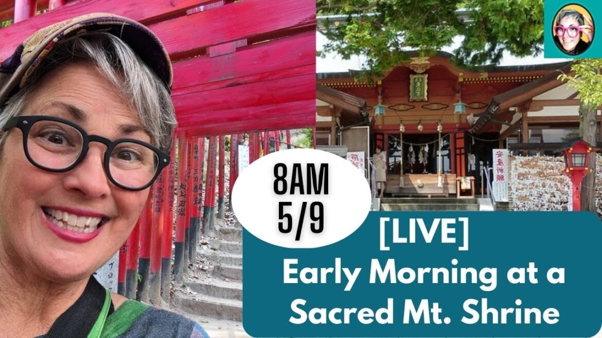 {LIVE} Early morning beauty at a sacred mountain shrine #hiroshima #travel #guidedtour with Joy