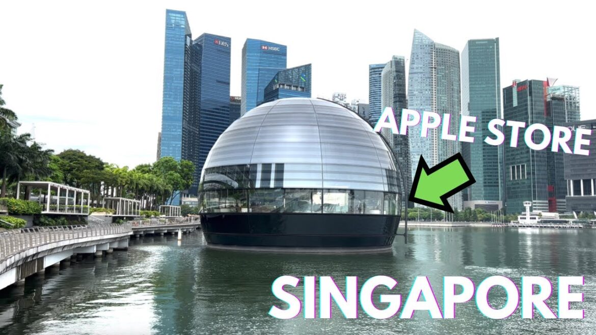 Tour Inside Apple Store on Water | Marina Bay Sands Singapore MBS