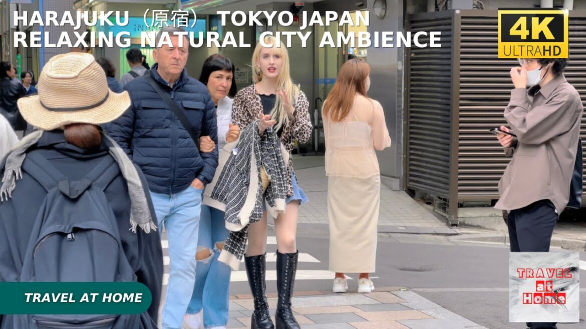 4k hdr japan travel | Walk in Harajuku（原宿）Tokyo japan |  Relaxing Natural City ambience