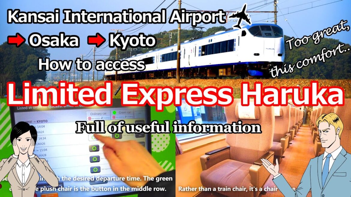 【HARUKA】Access to Kyoto from Kansai International Airport. How to ride ＆superb view!  [Japan/osaka]