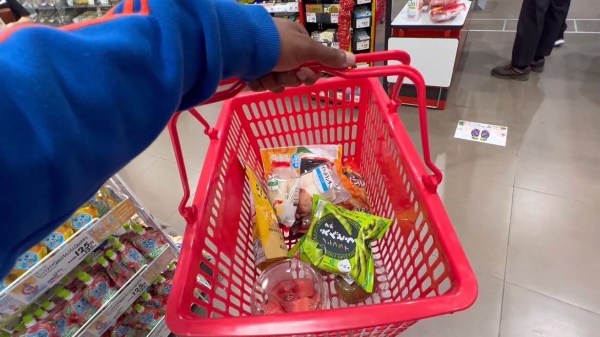 Japanese Grocery Store Tour and Walk Through Neighborhood(Okinawa,Japan) #japanvlog