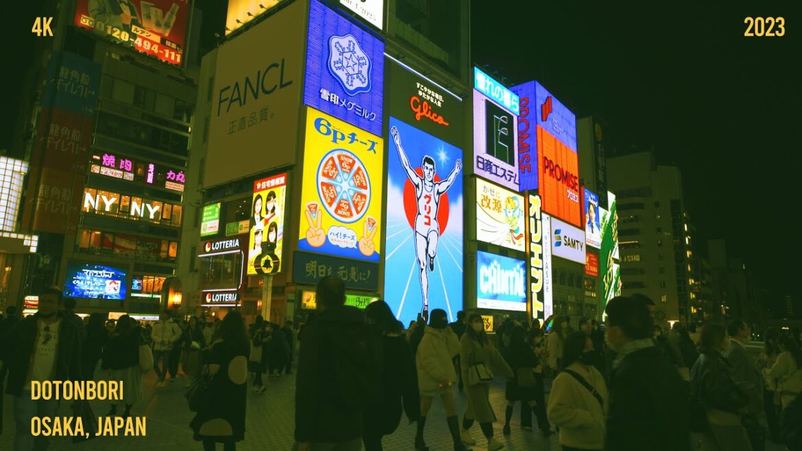 Dotonbori Osaka Japan | Night Walk 4k | 2023