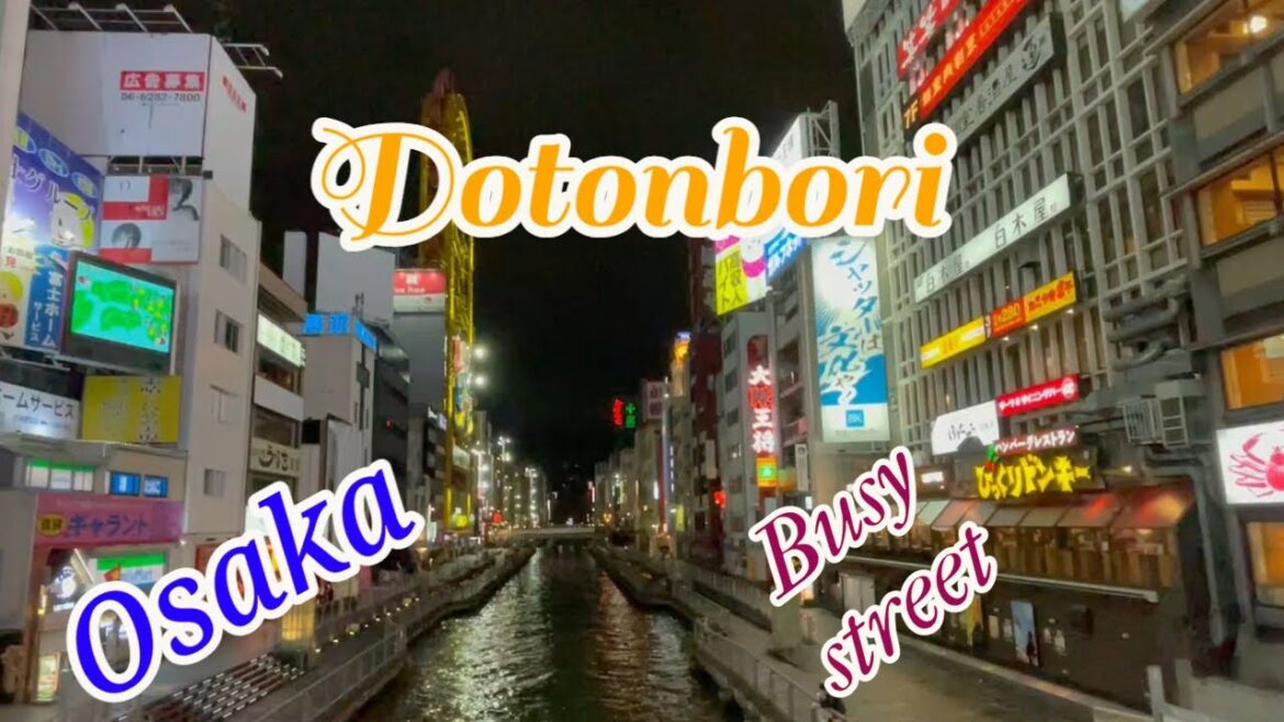 Travel Vlog: Exploring Dotonbori The Busy Street In Osaka, Japan.