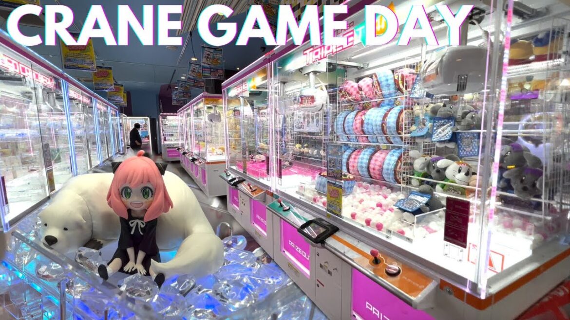 Crane Game Day at Round 1 Arcade Shinsaibashi Osaka (Spy Family, Demon Slayer) クレーンゲーム ラウンドワン 心斎橋 大阪