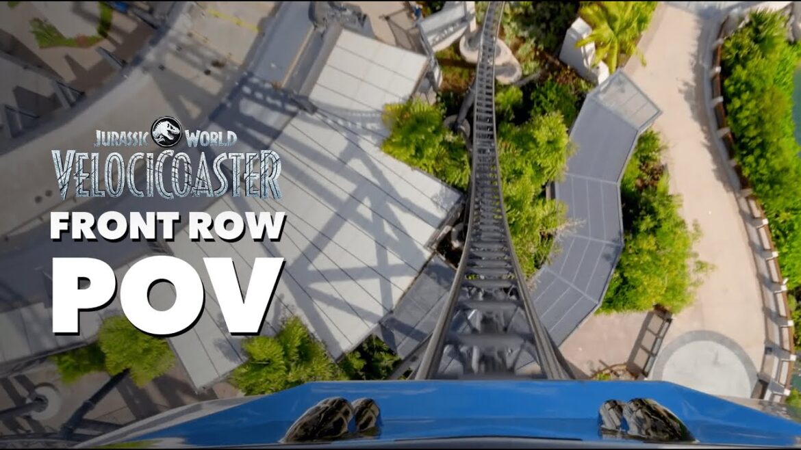 Front Row POV Jurassic World VelociCoaster | Islands of Adventure Front Row POV Jurassic World VelociCoaster | Islands of Adventure