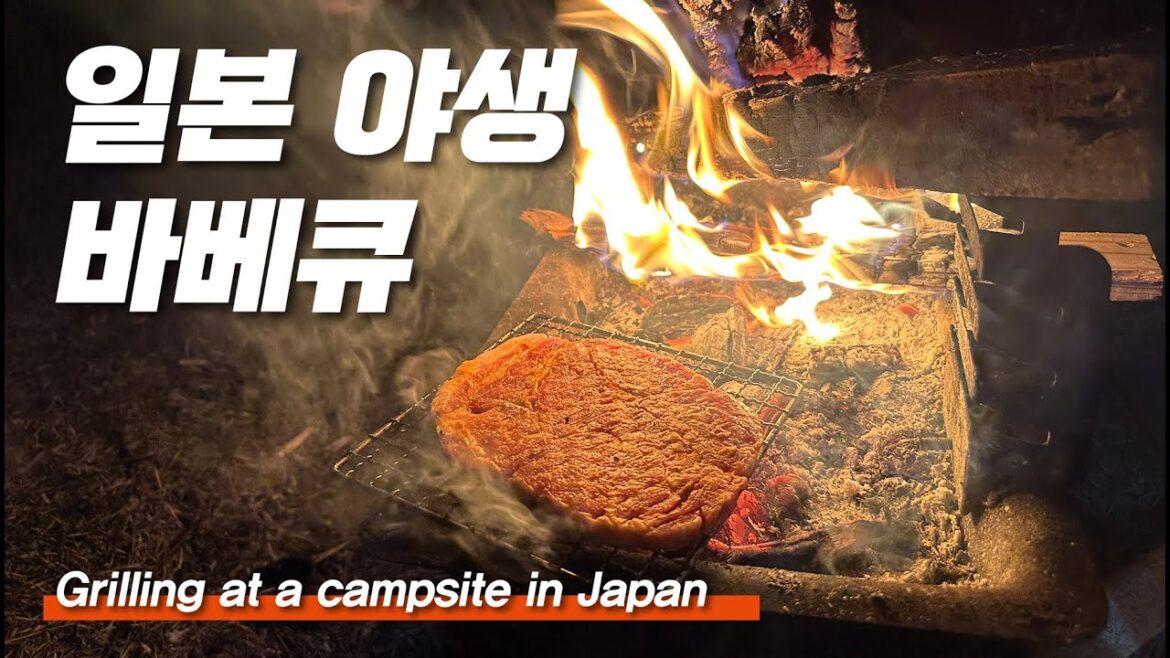 기차 타고 일본 캠핑 - 화산 트레킹과 직화 돼지 구이