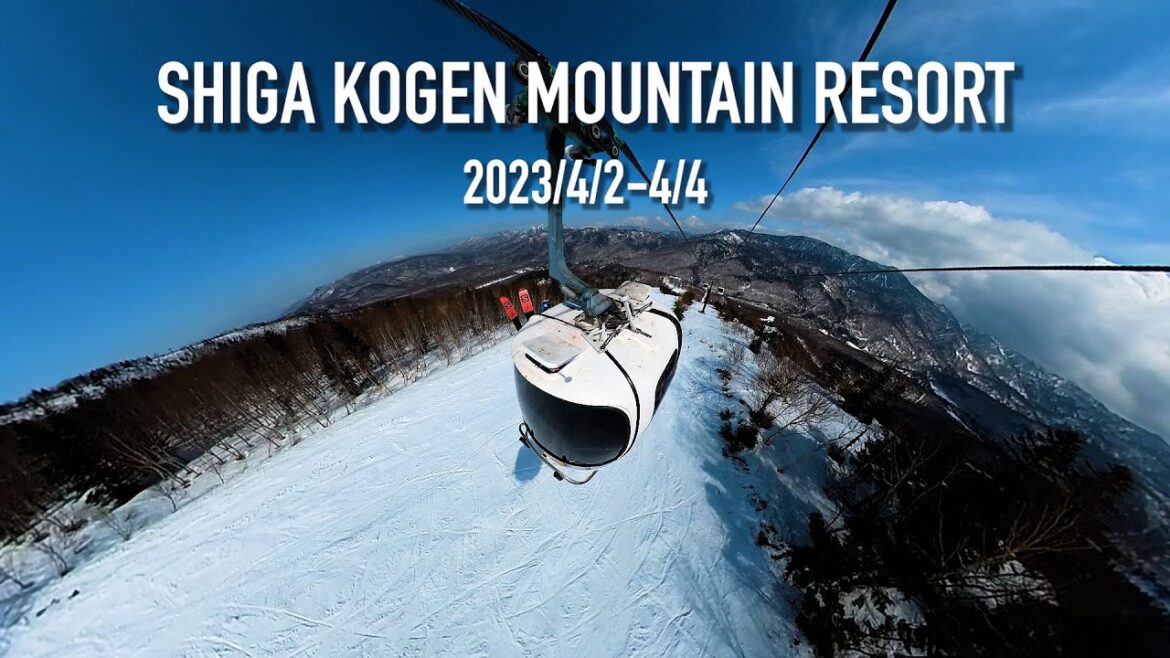 SHIGA KOGEN MOUNTAIN RESORT SKI V-LOG 2023/04/02-04/04