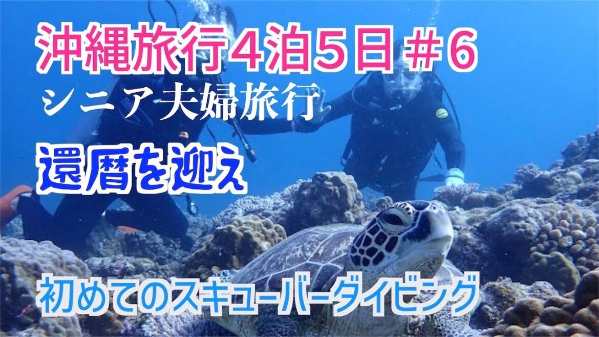 沖縄旅行4泊5日＃6【シニア夫婦旅行】初めてのスキューバーダイビングに挑戦！！夜はゴージャスなステーキ
