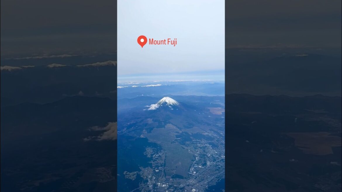 Mount Fuji from above