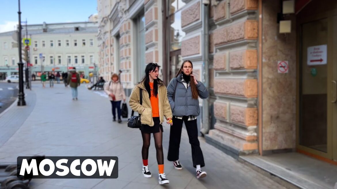 HARD CLIMATE IN RUSSIA 🇷🇺 Walk today along Myasnitskaya street in the center of Moscow - ⁴ᴷ [HDR]