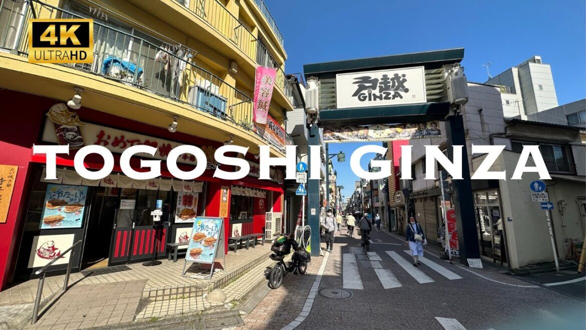 [4K] Togoshi-ginza Tokyo 💛 Walking Tour / 戸越銀座 商店街 東京 散歩