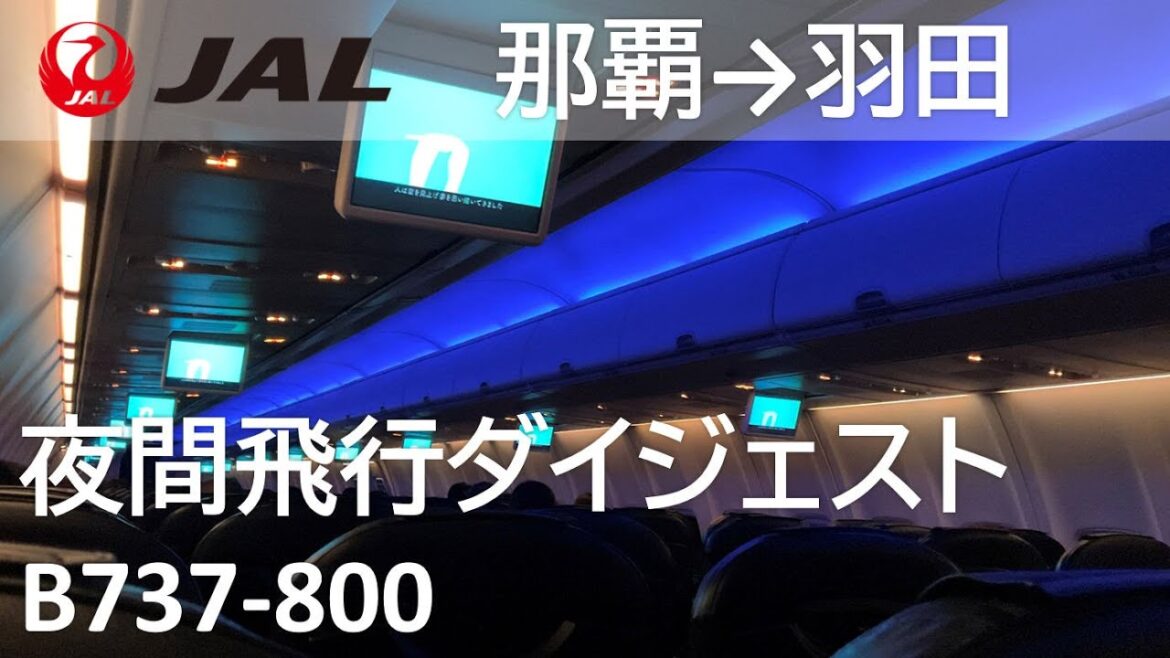 【夜間飛行ダイジェスト】JAL922便 那覇空港→羽田空港