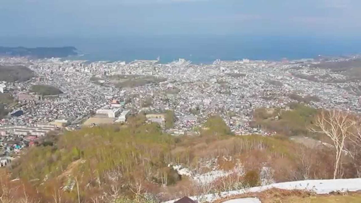 絶景！天狗山から見る小樽市街地の眺望 @北海道小樽市 Otaru Mt.Tengu Viewspot, Hokkaido