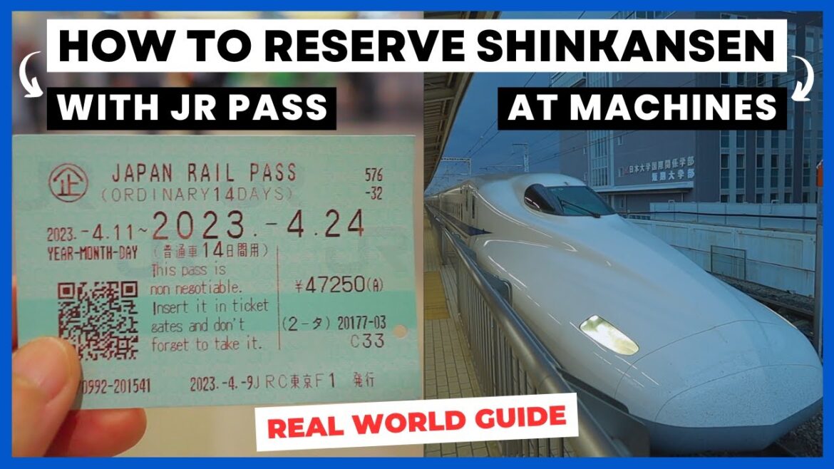 Japan Rail Pass | JR PASS Shinkansen RESERVATION | How to reserve a seat AT MACHINES | Travel Tips