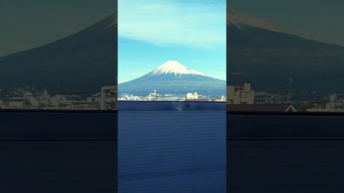 Mt Fuji by Bullet Train Shinkansen #4k #japantravel #japan