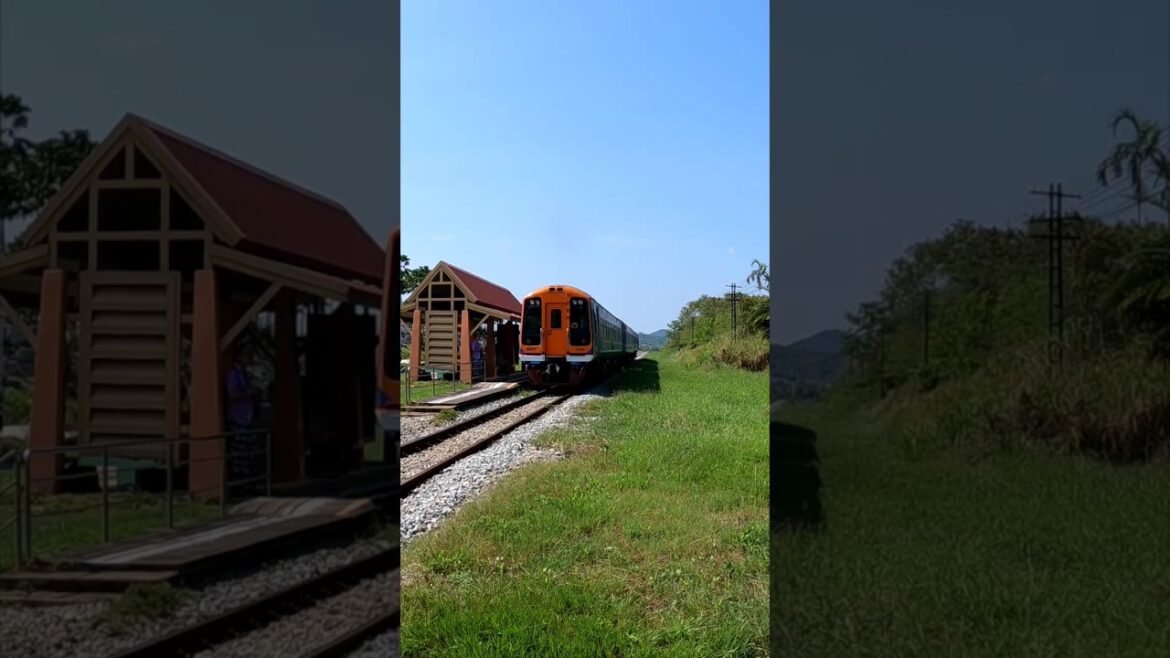 รถไฟออกจากสวนนงนุช #รถไฟ #สวนนงนุช #รถไฟไทย #train