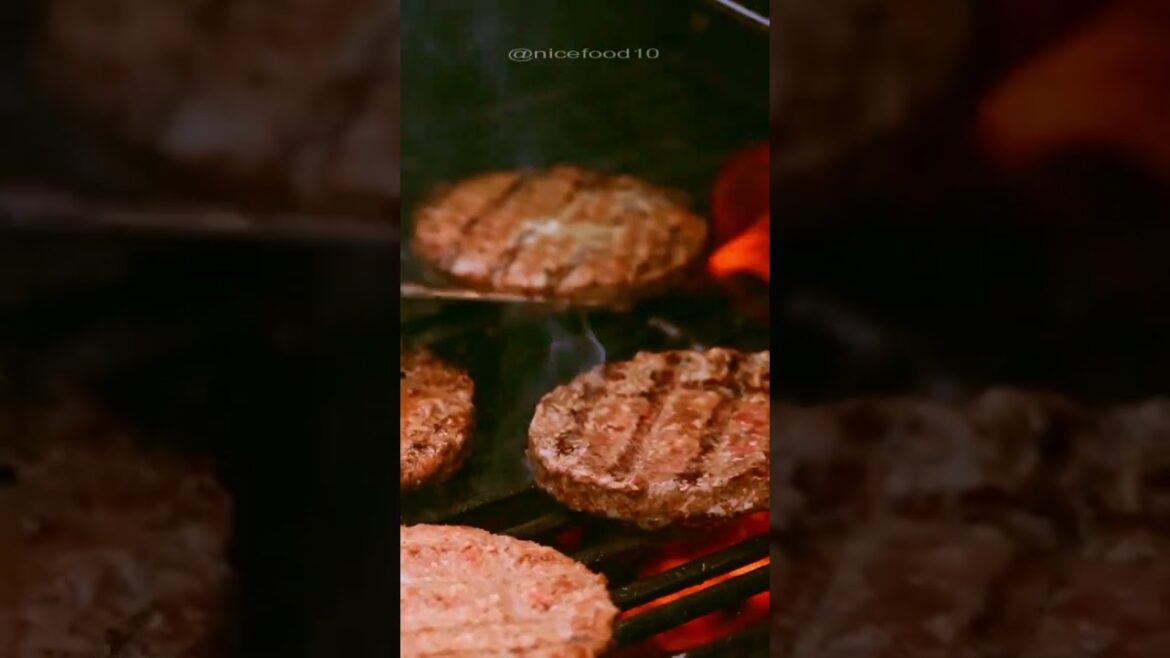 Grilled hamburger - street food | Nice Food #shorts #streetfood