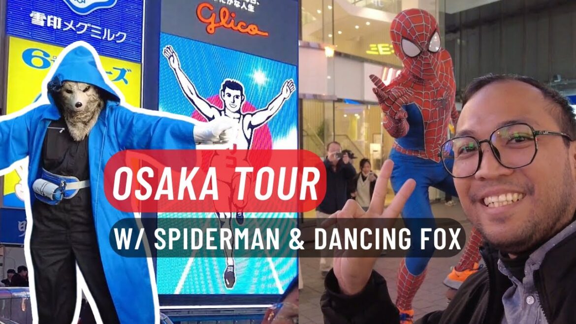 Dotonbori, Shinsaibashi, Dancing Fox, Spiderman, Foodtrip (Osaka Japan Travel Vlog) | Soral