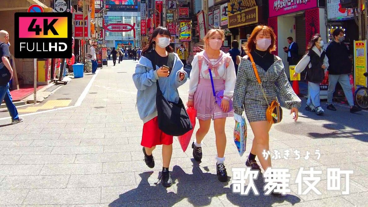 【4K】東京の夜の街 歌舞伎町を昼間に散歩 (May 2023) | Daytime walk in Kabukicho, Tokyo nightlife district.