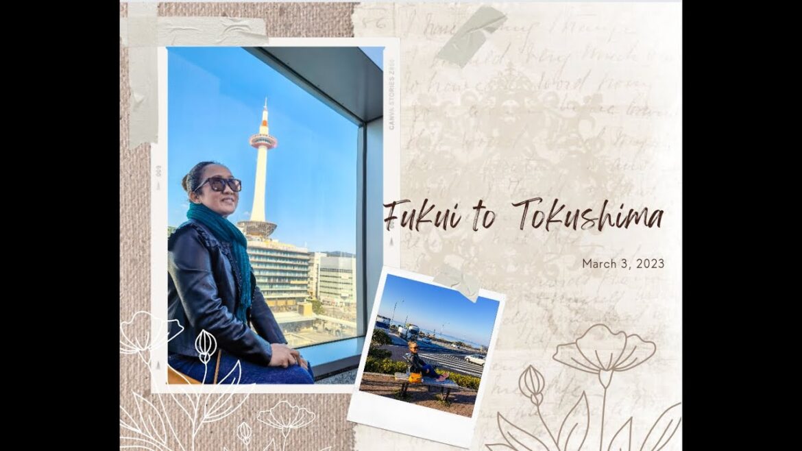 Train travel from Fukui to Tokushima via Kyoto Station