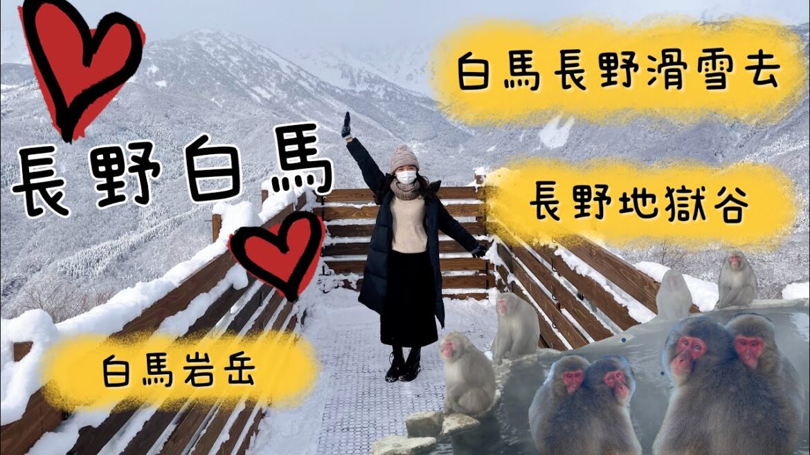日本旅遊VLOG | 長野白馬 | 初次滑雪旅程差點掉到湖❓ 溫泉地獄谷 近距離觀看 ｜ 白馬岩岳私藏景點 大公開 🎉