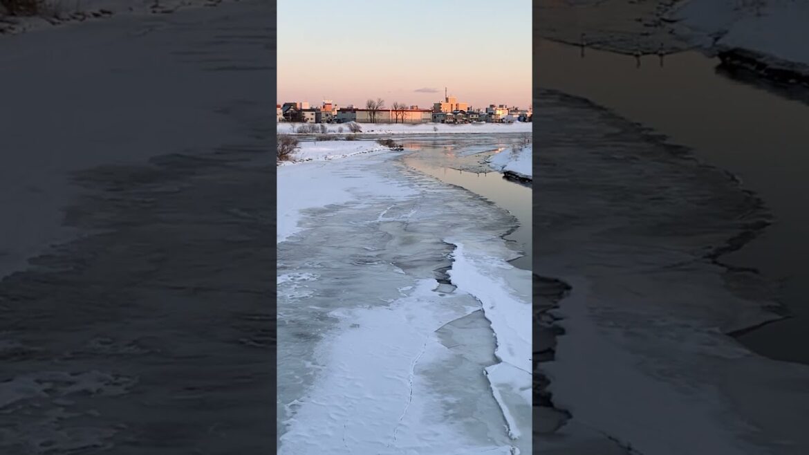 El crepúsculo de río de Shi-kushiro: Kushiro, Hokkaido #shorts