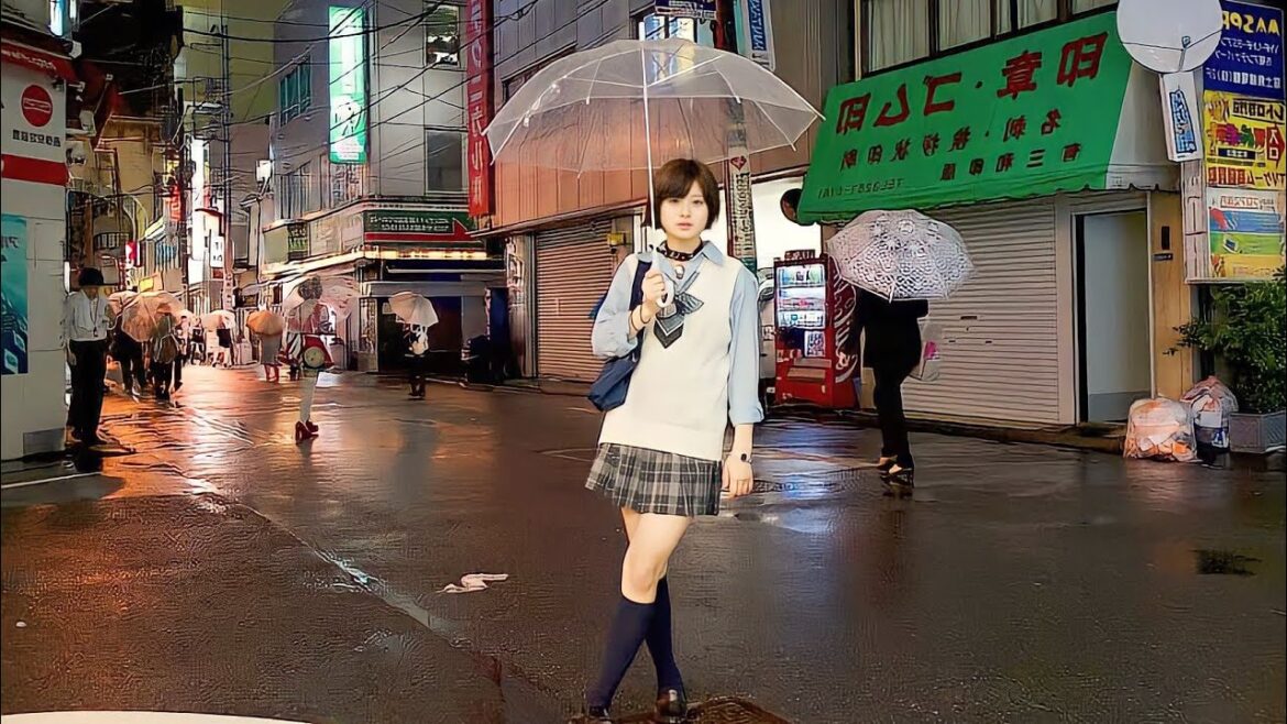 Ikebukuro Rainy Evening Walking