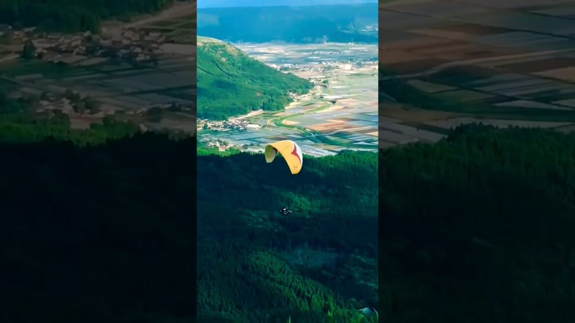 Paragliding #paragliding #aso #kumamoto travel 💕#shorts