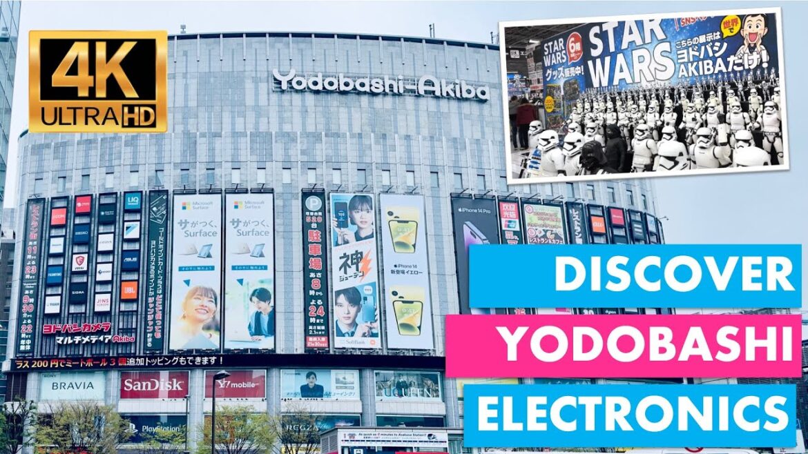 AMAZING Japanese Electronics Store YODOBSAHI AKIBA Tour in Tokyo, Japan [4K Video]