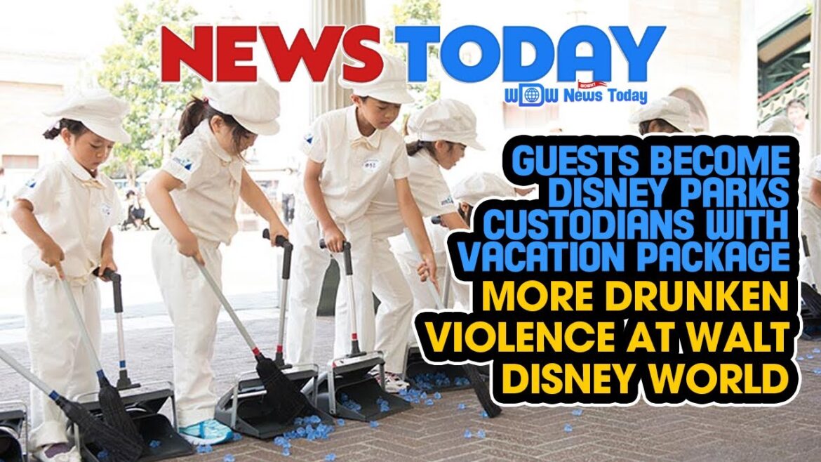 Guests Become Disney Parks Custodians with Vacation Package, More Drunken Violence at WDW