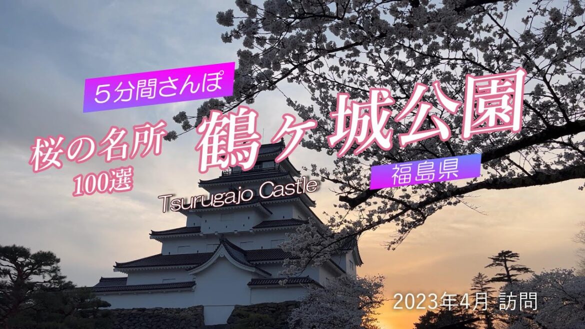 【福島県 会津若松市】鶴ヶ城 サクラさんぽ［4K］