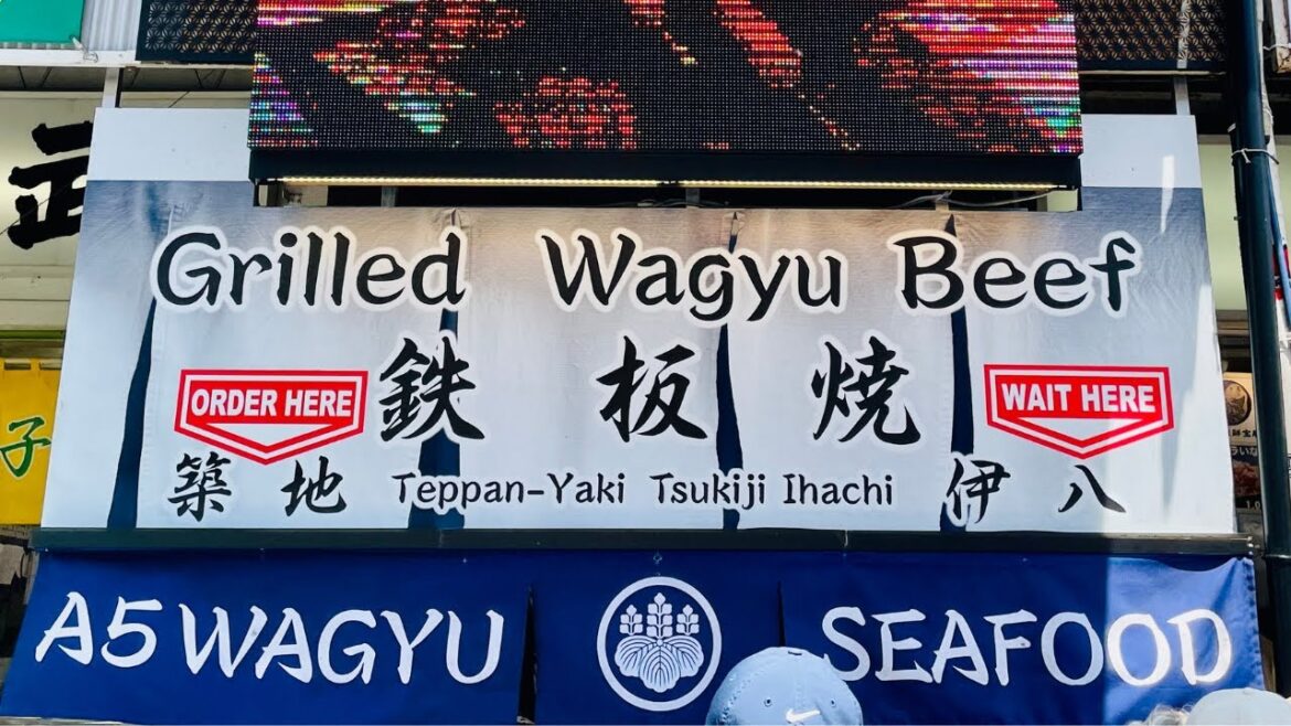 Tsukiji fish market ultimate Japanese Street food Tokyo Japan Tsukiji fish market ultimate Japanese Street food Tokyo Japan