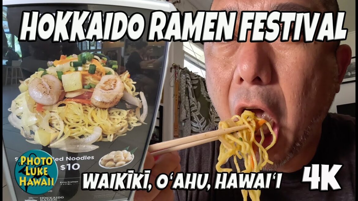 Hokkaido Ramen Festival Pop Up Every Two Weeks Mitsuwa Marketplace 4K60 May 9, 2023 Oahu Hawaii