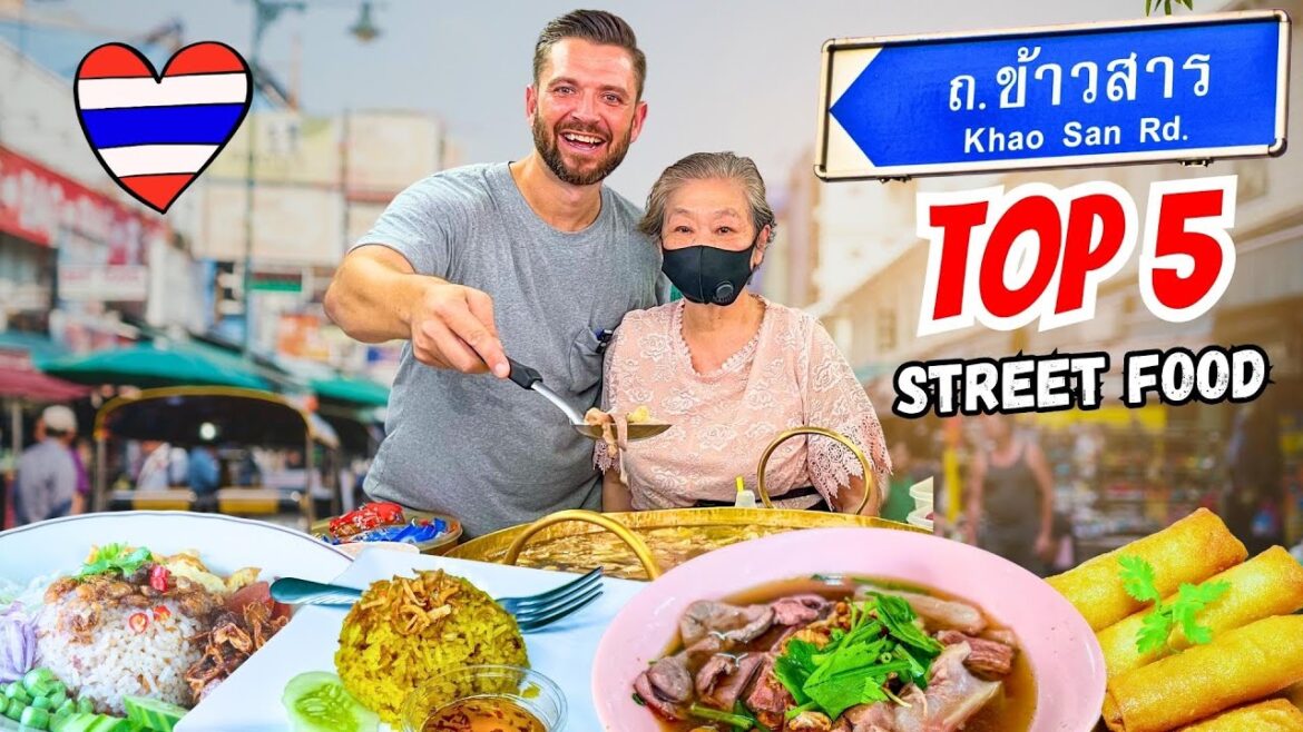 TOP 5 THAI STREET FOOD You MUST TRY Near KHAOSAN ROAD 🇹🇭 TOP 5 THAI STREET FOOD You MUST TRY Near KHAOSAN ROAD 🇹🇭