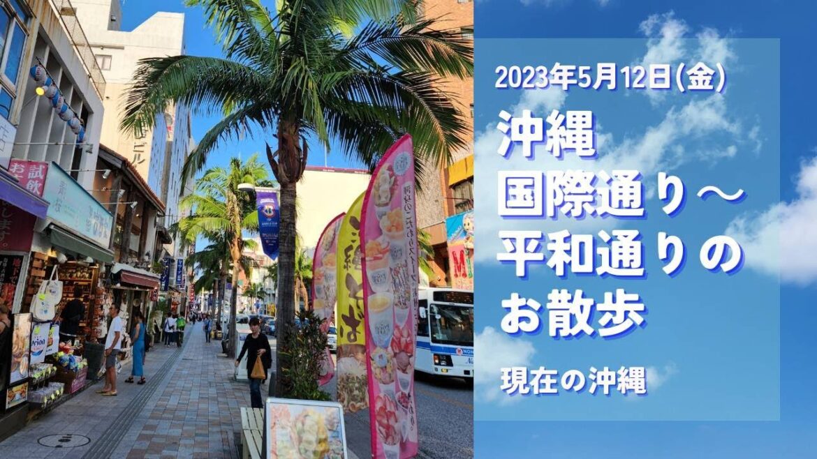 沖縄・国際通り～平和通りのお散歩 2023/5/12