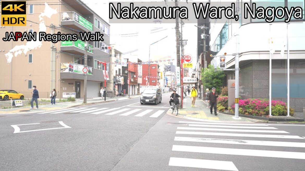 From Nakamuranisseki Sta to Nagoya Sta | Nakamura Ward, Nagoya | 4K HDR | 名古屋駅