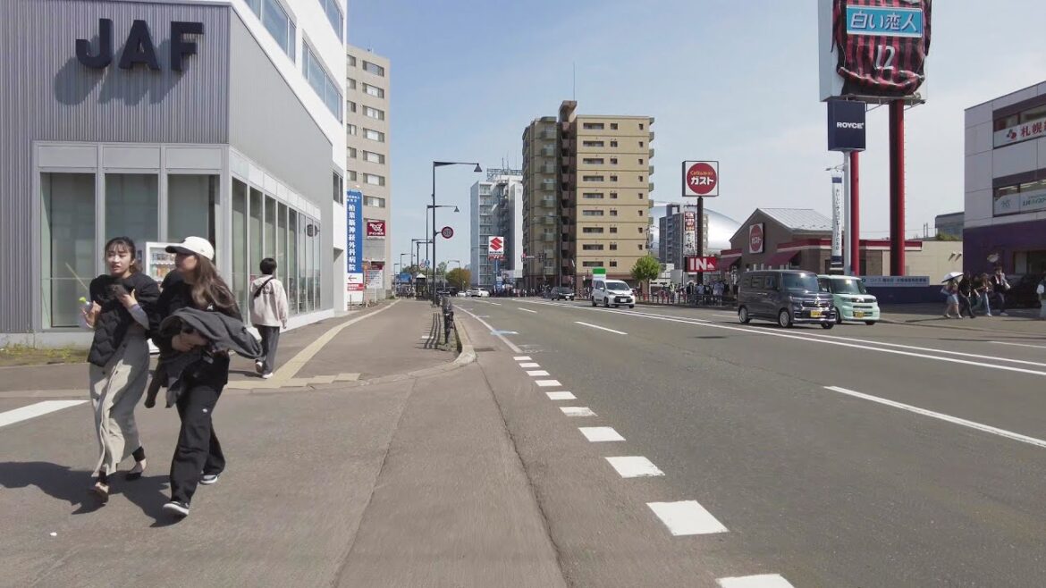 【4K】福住 月寒東 散策 2023 | 日本 北海道 札幌 豊平区【Binaural ASMR】