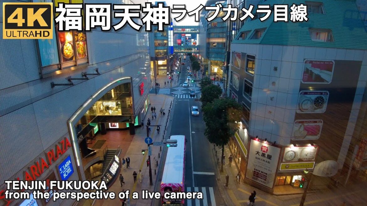 福岡天神きらめき通りライブカメラ目線5/11/2023Tenjin Fukuoka from the perspective of a live camera
