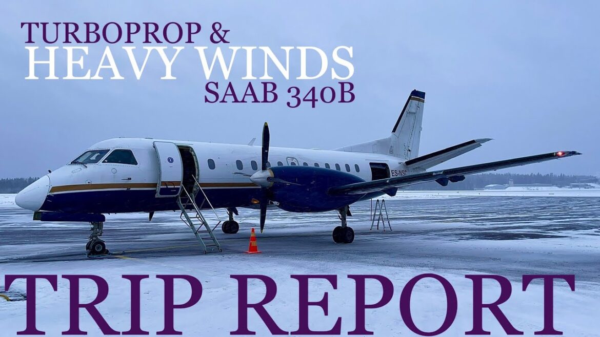 SMALL TURBOPROP BATTLING HEAVY WINDS & TURBULENCE! TRIP REPORT: Nyxair SAAB 340B wintery flight 4K! SMALL TURBOPROP BATTLING HEAVY WINDS & TURBULENCE! TRIP REPORT: Nyxair SAAB 340B wintery flight 4K!