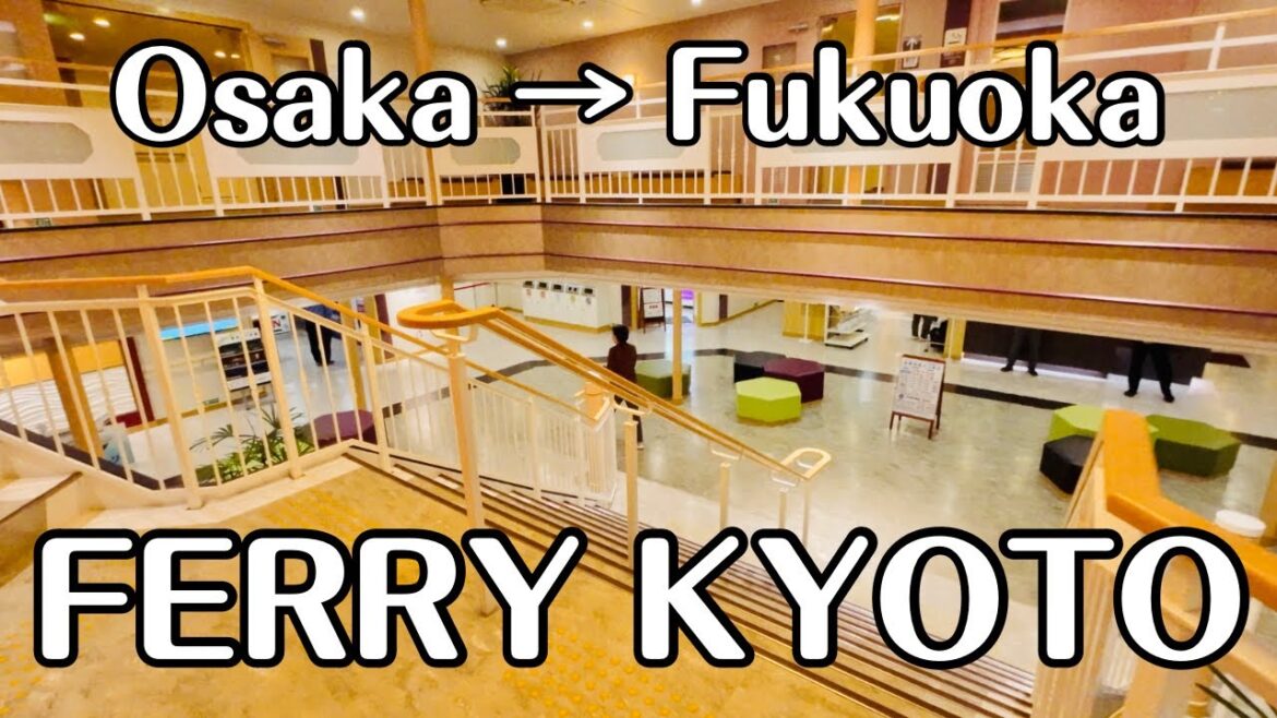【4K】Journey from Osaka to Fukuoka: Inside the Ferry Kyoto by Meimon Taiyo Ferry