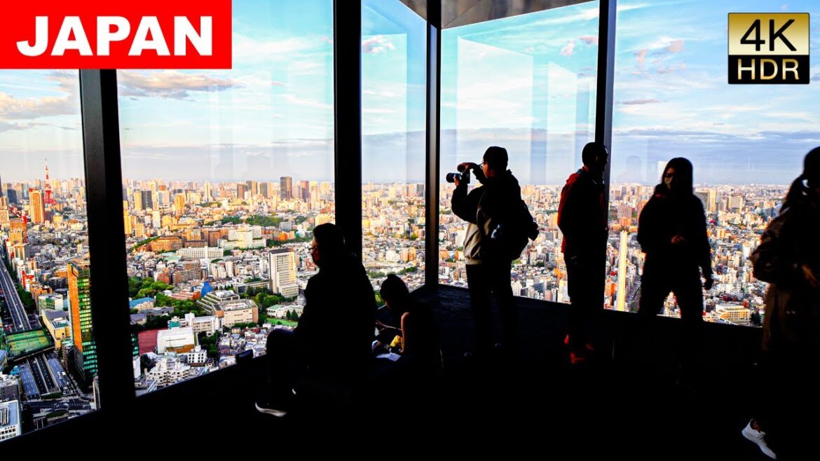 SHIBUYA SKY with the Sunset in TOKYO, JAPAN. #asmr