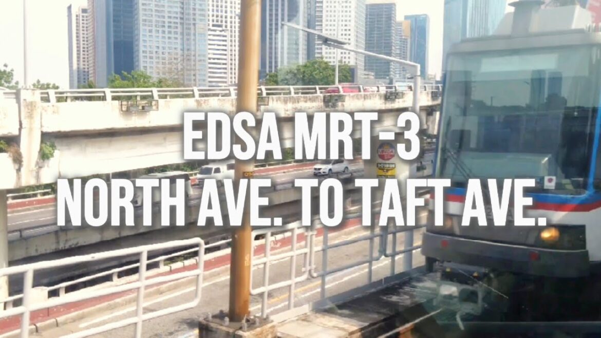 [4K] 30 Minutes EDSA MRT Ride | North Avenue to Taft Avenue | With EDSA Northbound View (May 2023)