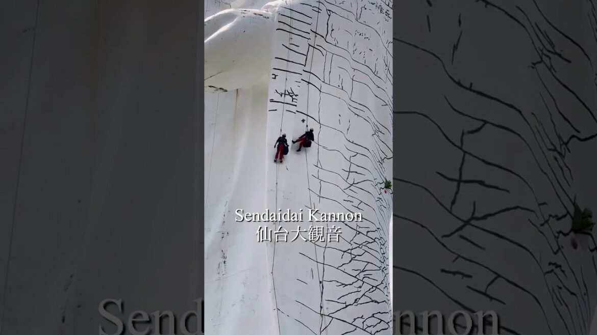 高い恐怖！Sendai Daikannon  high fear　＃Japan＃Buddha statue＃shorts#仙台大観音