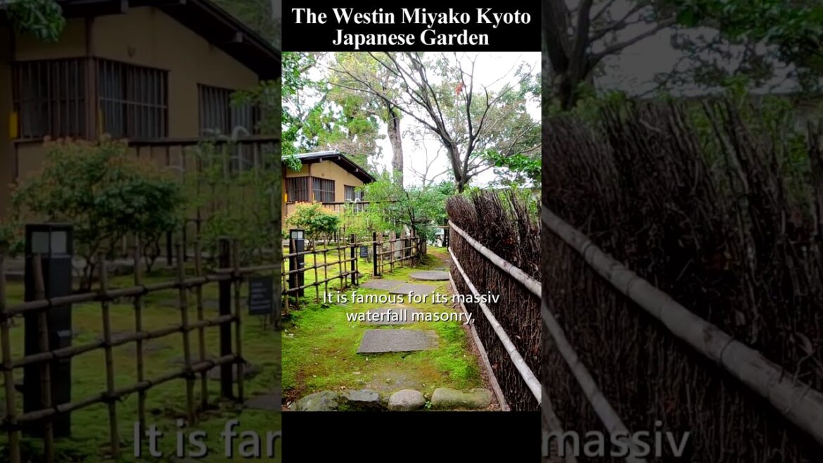 Japanese Garden aroud a tea house |The Westin Miyako Kyoto