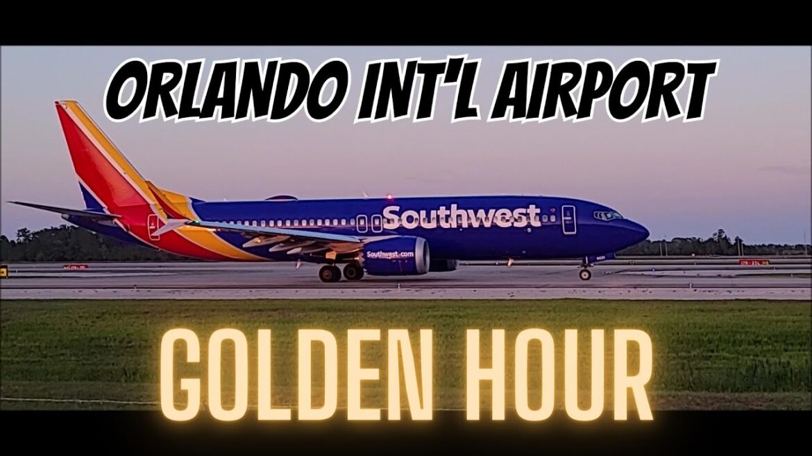 [4K] GOLDEN HOUR | PLANE SPOTTING 5/14/23 | #ORLANDO INT'L AIRPORT #AVIATION