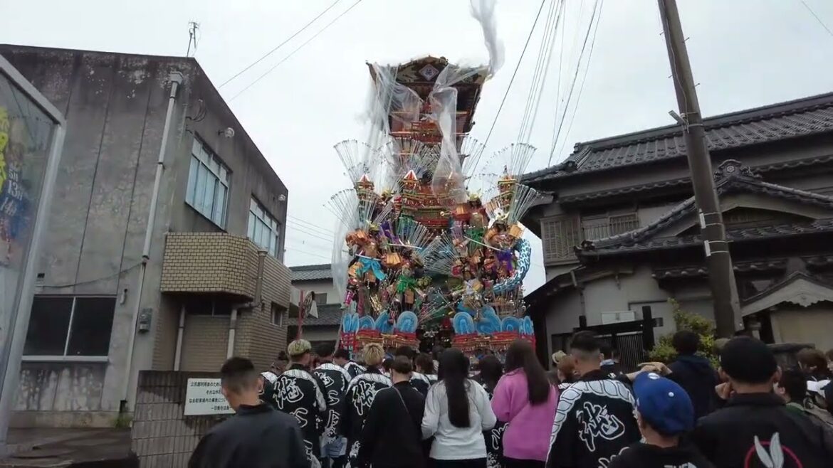 糸田祇園 2023  純心会 曳山 土曜日 初日 Itoda Gion Festival, Fukuoka Festival Walking Tour