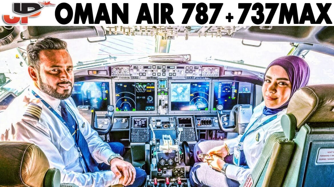 Oman Air Cockpit Boeing 737MAX Dubai & 787 Munich