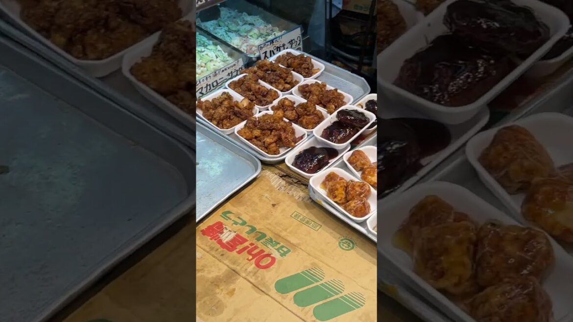 Street food in Japanese market.  #travel #2023 #japan #osaka #trending #shorts #explore #spring #fun