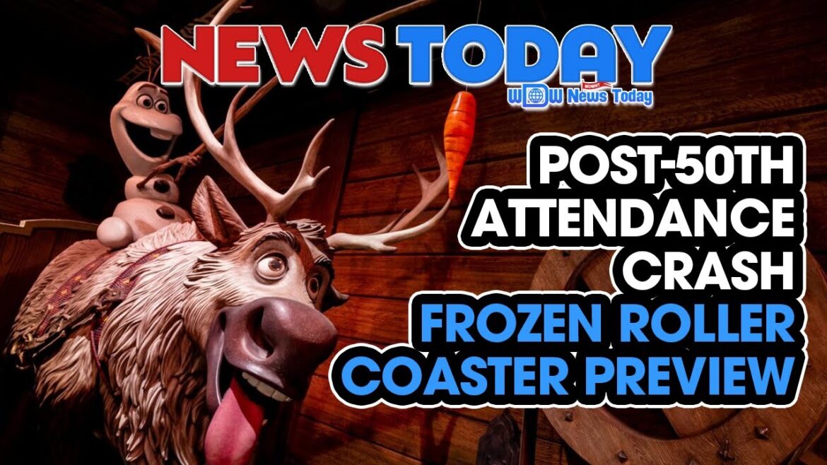 Attendance Down Following Disney World 50th Anniversary, First Look Inside Frozen Roller Coaster
